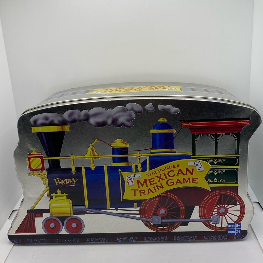 The Fundex Mexican Train Game in Storage Tin